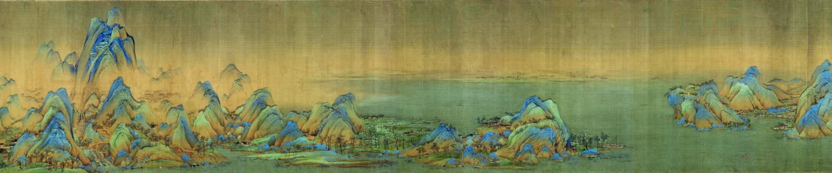 Tausend Li von Flüssen und Bergen (Detail), ca. 1113